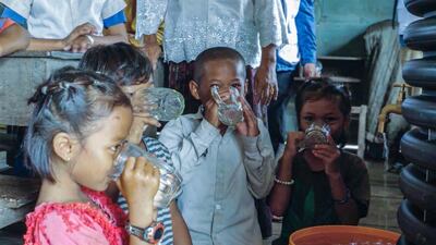 Residents once had to buy filtered water from meagre earnings but this has changed. Courtesy: Zayed Sustainability Prize