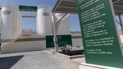 About 920ml of biofuel are produced from a litre of used cooking oil