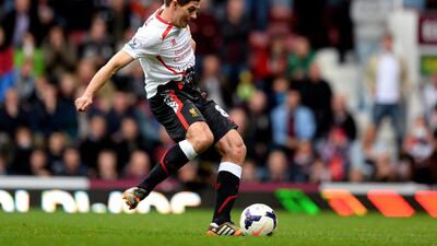Centre midfield: Steven Gerrard, Liverpool. His ability to score high-pressure penalties could be the factor that wins Liverpool the league. Mike Hewitt / Getty Images