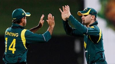 Ricky Ponting, left, will stand in as captain for Australia in the absence of Michael Clarke, right, for Friday's game with Sri Lanka.