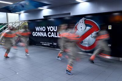 The original logo for Ghostbusters is still used for remakes and sequels of the film. Getty Images