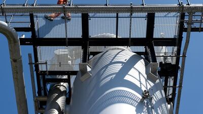 Above, Taqa's Bergermeer storage facility in The Netherlands. Eric de Vries / Taqa