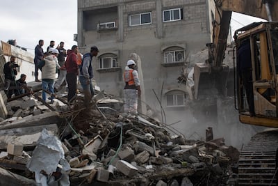 Israel's bombardment of Gaza has left many Palestinians living among ruins. EPA