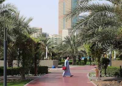 The park puts on fountain shows on most evenings. Ravindranath K / The National