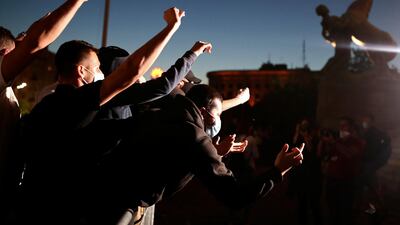 Friday's demonstrations marked the fourth day of protest in Serbia. Reuters