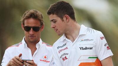 Paul di Resta was following Jenson Button around the paddock on Friday, but Sunday the roles will be reversed as the Force India driver out-qualified the McLaren driver at the Sakhir International Circuit for the Bahrain Grand Prix.