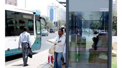 A reader has detailed the ambitious plans of the Department of Transport to increase the number of air-conditioned bus shelters in Abu Dhabi. Rich-Joseph Facun / The National