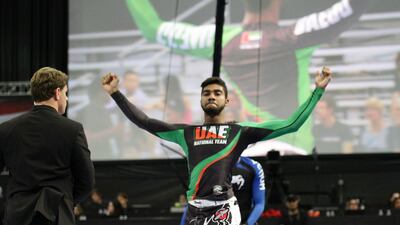 The UAE claimed 16 medals across two days of competition at the Abu Dhabi Grand Slam Jiu-Jitsu World Tour, Los Angeles tournament. Photo Courtesy / UAE JJF