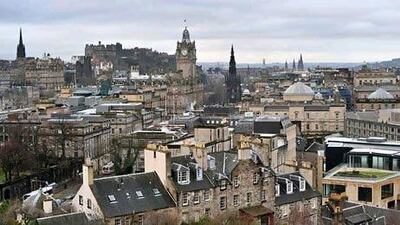 Edinburgh Castle is on top of an extinct volcano. Lionel Bonaventure / AF