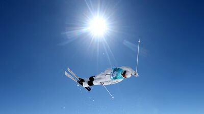 Canada's Mikael Kingsbury practises for the FIS Freestyle World Championships in St Moritz, Switzerland. Reuters