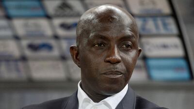 FIFA on August 16, 2019 banned former Nigeria Football Federation official Samson Siasia for life after the body's ethics panel found him guilty of taking bribes in connection with match fixing. / AFP / KHALED DESOUKI
