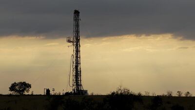 A drilling rig is seen near Kennedy, Texas. Morgan Stanley and ANZ expect average oil prices in the low $30s for the full year. Eric Gay / AP Photo