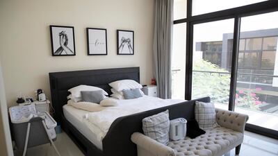 There are five bedrooms in Luigi and Samantha Mallozzi's home in Damac Hills.
