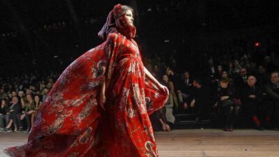 A model presents a creation from the Dolce&Gabbana Autumn/Winter 2014 collection during Milan Fashion Week in February. Alessandro Garofalo / Reuters