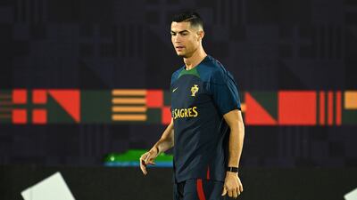 Cristiano Ronaldo of Portugal in action. Getty