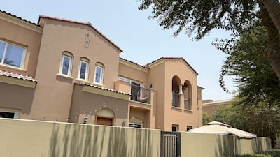 The view from outside the villa