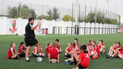In August, Go-Pro will be taking a girls tour party to play in a tournament in the UK which will also involve the academies of Arsenal, Villa, Manchester City, Manchester United and Brighton. Pawan Singh / The National
