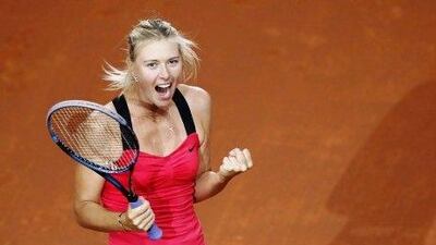 Maria Sharapova has banked Dh91million. Michaela Rehle / Reuters