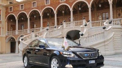 The ruling monarch of Monaco will use a specially prepared Lexus LS600h for his wedding on July 2. Bernard Asset