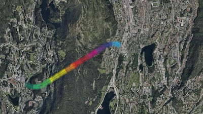 The tunnel is 2.9km long