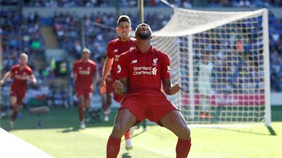 Centre midfield: Gini Wijnaldum (Liverpool) – A beautifully-taken goal broke the deadlock at Cardiff and justified Jurgen Klopp’s decision to recall the Dutchman. Reuters