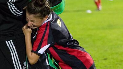 Luke Romano trains with Exile juniors. Duncan Chard for The National