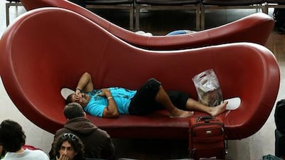 Everybody copes with jet lag in their own way. Peter Macdiarmid / Getty Images