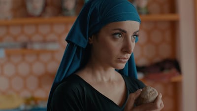 Actress Sarwat Gillani's character Sara, wears blue niqabs throughout the show. Asim Abbasi