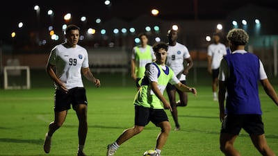 Palm City players train at Al Aweer in Dubai. Chris Whiteoak / The National