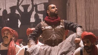 Ranveer Singh won best actor for his role in Bajirao Mastani. Courtesy Eros International