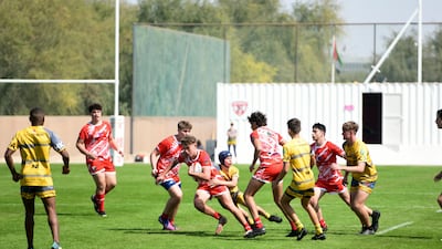 Dubai Tigers vs Dubai Hurricanes for under 16 players at Dubai Police Academy, Dubai.