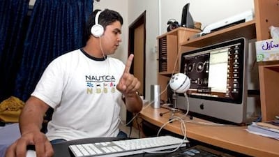 The station has moved back to the bedroom after a stint working from a youth centre at Dubai Festival City.