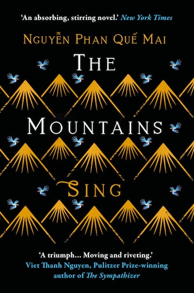 'The Mountains Sing' book cover by Nguyen Phan Que Mai