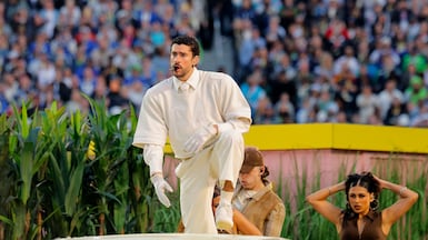 Bad Bunny performs at Levi's Stadium, delivering one of the more significant half-time shows of recent years. Reuters