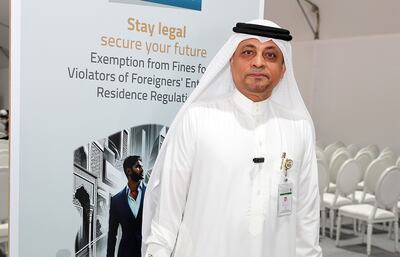 Abdullah Lashkari, director of Labour Affairs at GDRFA-Dubai, said that amnesty seekers who secure jobs must not delay legalising their stay. Pawan Singh / The National