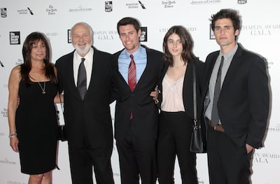 From left, Michele Singer and Rob Reiner with their children Nicholas, Romy and Jake. Getty Images