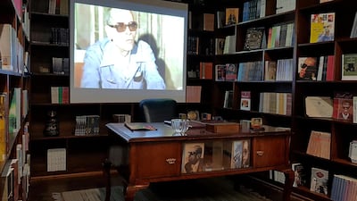 Office of late author Naguib Mahfouz in his new museum in Cairo. Reuters.