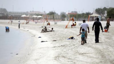 Khalifa Al Mubarak Street in Abu Dhabi which runs alongside Al Bateen Beach will face partial lane closures until Thursday 5am. Sammy Dallal / The National