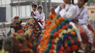Young Pakistanis attend a rally in Karachi. EPA