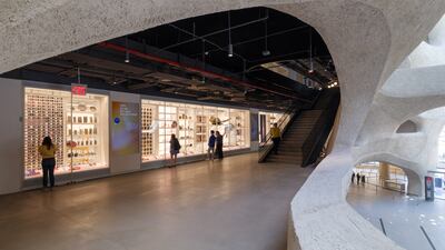 On the fourth floor is a library that stocks about 600,000 books