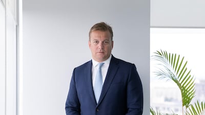 Steve Morgan, the CEO of Savills Middle East, which was previously Cluttons Middle East before a takeover in May. Reem Mohammed/The National)