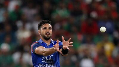 A little more than 24 hours earlier, cramp forced Aftab Alam to limp from the field after bowling just four overs in the intense heat of Abu Dhabi, during Afghanistan’s last group match, against Bangladesh. He came back to complete 10 overs of seam that day, and did the same a day later in the no-less stifling conditions against Pakistan. Bowling the last over a tense run-chase, he was physically and emotionally spent. When Shoaib Malik forced the win off his bowling, Aftab fell to his knees and sobbed. Chris Whiteoak / The National