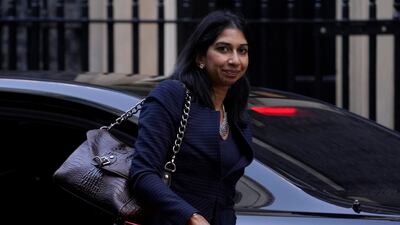 Suella Braverman, Britain's Home Secretary, has pledged to crackdown on some climate protests. AP.