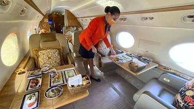 Jetex says it has received special approvals for optimum cruising speed and altitude so passengers can enjoy the best views from the plane. Antonie Robertson/The National