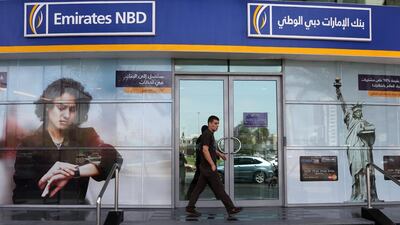 Emirates NBD is expected to report a Dh924 million profit in the third quarter. Sammy Dallal / The National