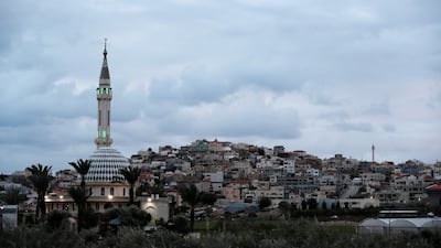 A mosque is seen in the Arab-Israeli village of Baqa al-Gharbiyye on February 1, 2020. Reuters