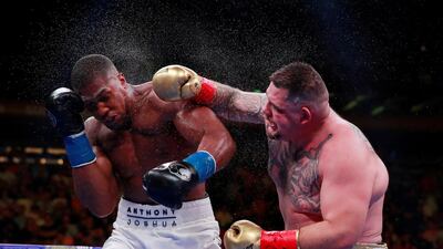 Anthony Joshua was defeated and stripped of his four heavyweight titles when he lost to Andy Ruiz in New York in June. Reuters