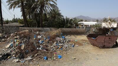 Illegal waste dumping is common in the Murbah area, where residents are unhappy at poor disposal facilities. Jeffrey E Biteng / The National