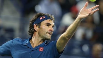 Federer in action. EPA