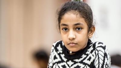 Rouda Alserkal, from the UAE, who won a U9 Chess Championship. Photo: David Llada